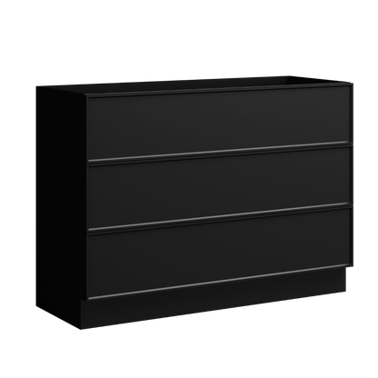 Roxbury Floor Standing Vanity 48 Inch Black Satin