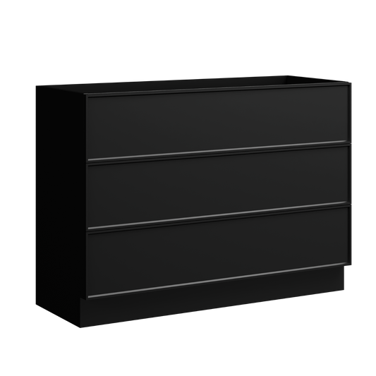 Roxbury Floor Standing Vanity 48 Inch Black Satin