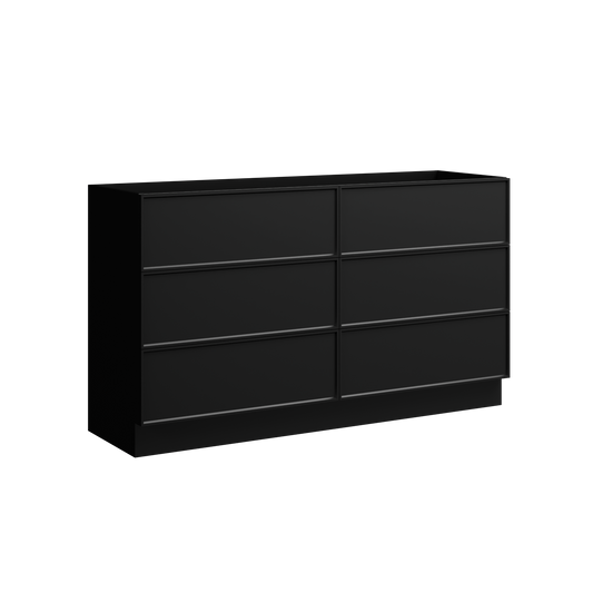 Roxbury Floor Standing Vanity 60 Inch Black Satin