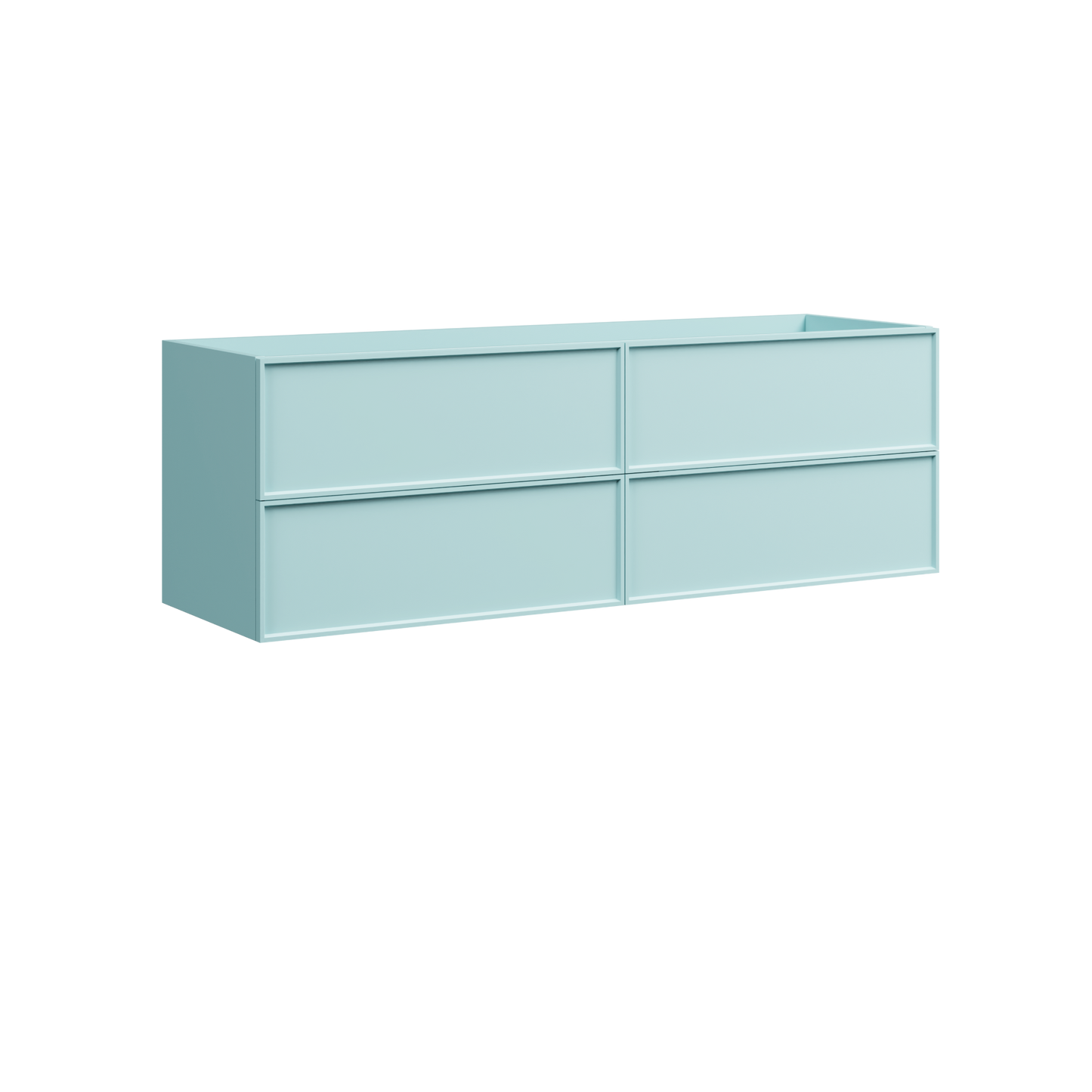 Roxbury Wall Mount Double Vanity 60 Inch