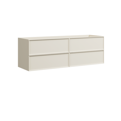 Roxbury Wall Mount Double Vanity 60 Inch
