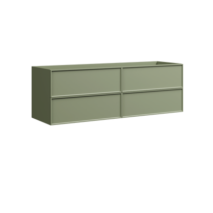 Roxbury Wall Mount Double Vanity 60 Inch