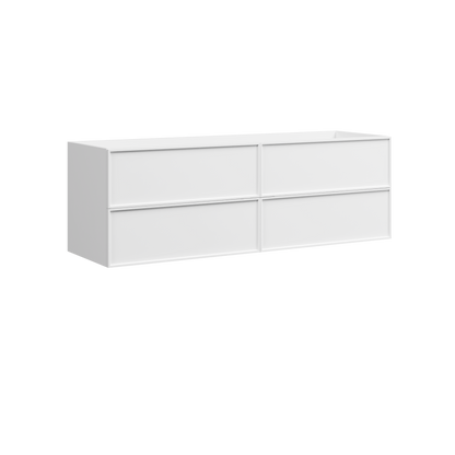 Roxbury Wall Mount Double Vanity 60 Inch