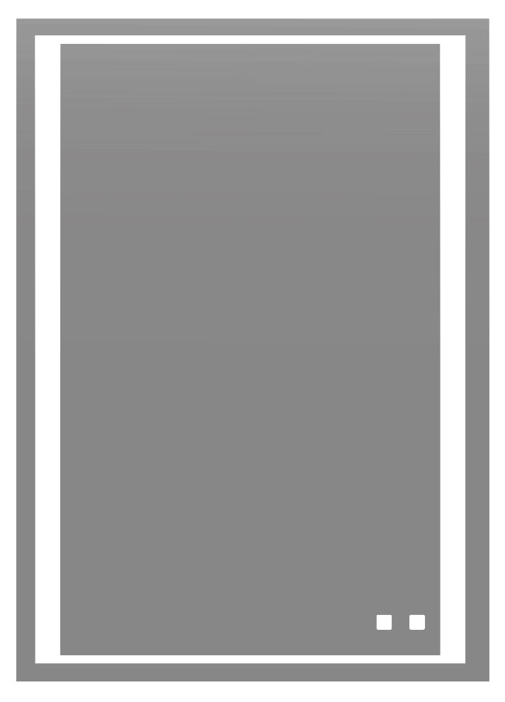 Sanctuary III Lighted Slique Mirror, 20" x 36" x 7/8", Rectangular, 2700/3000/4000K Temperature, Deffoger, Dimmable