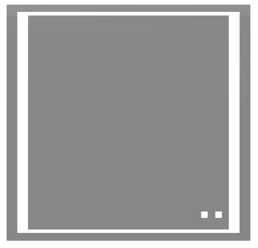 Sanctuary III Lighted Slique Mirror, 20" x 36" x 7/8", Rectangular, 2700/3000/4000K Temperature, Deffoger, Dimmable