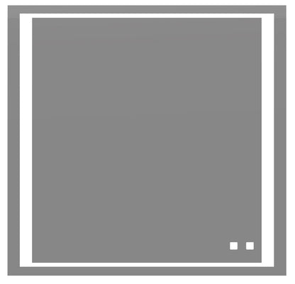 Sanctuary III Lighted Slique Mirror, 20" x 36" x 7/8", Rectangular, 2700/3000/4000K Temperature, Deffoger, Dimmable