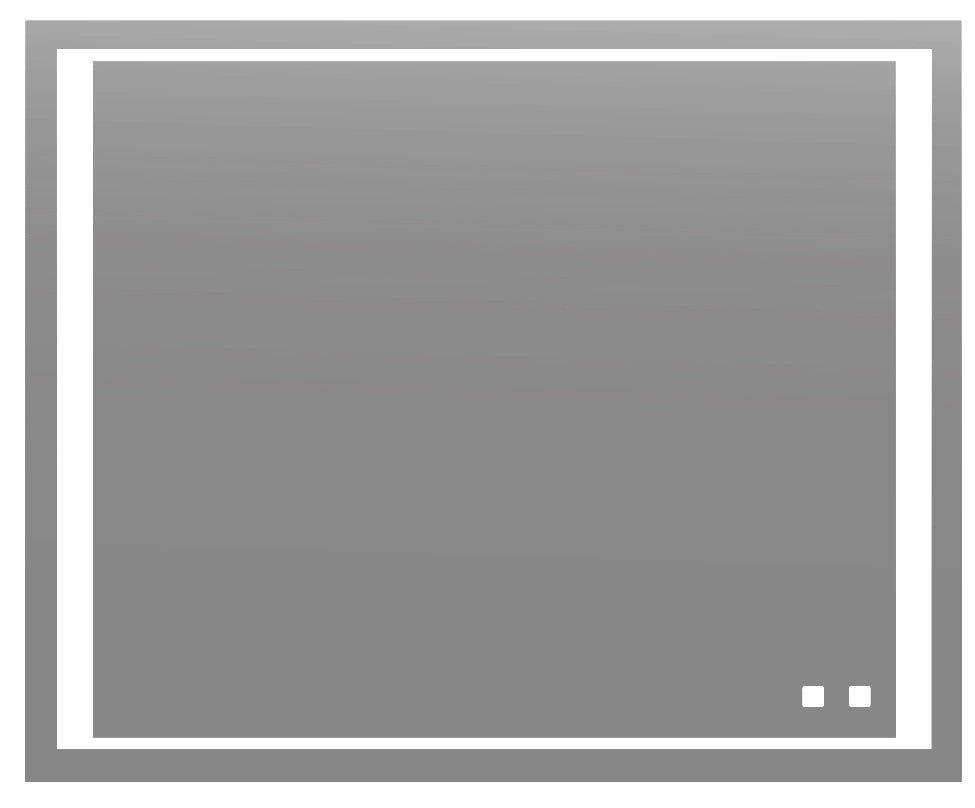 Sanctuary III Lighted Slique Mirror, 20" x 36" x 7/8", Rectangular, 2700/3000/4000K Temperature, Deffoger, Dimmable