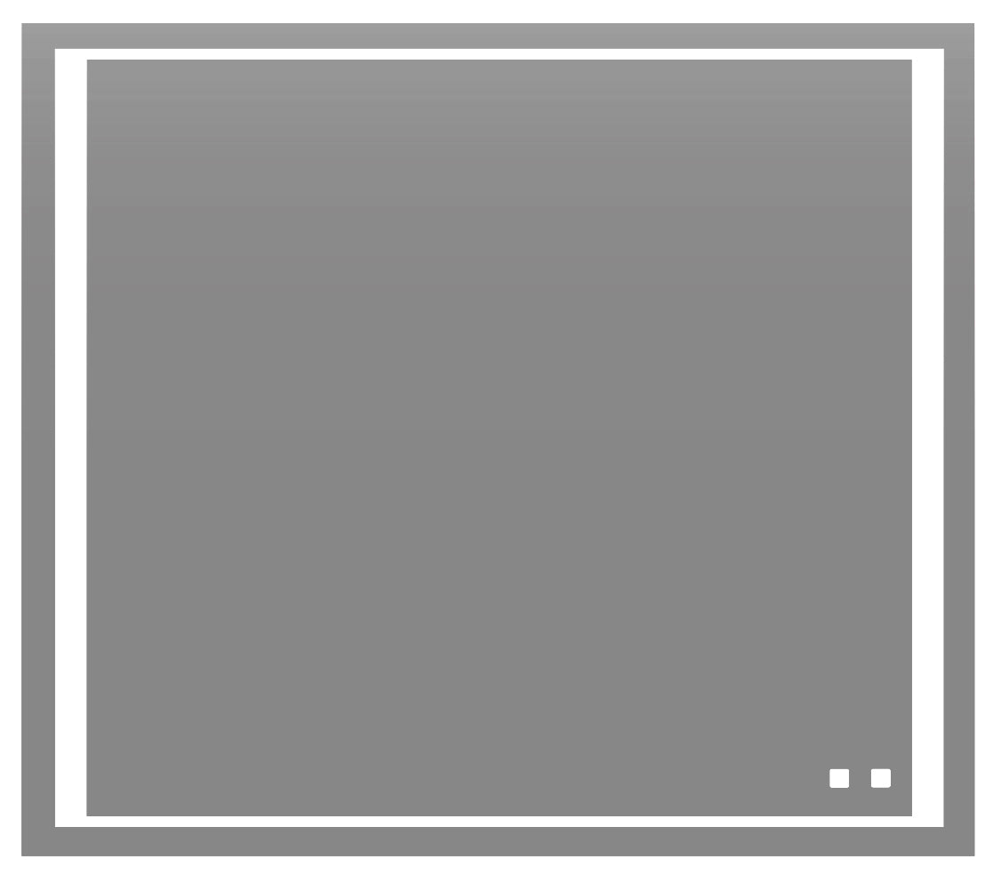 Sanctuary III Lighted Slique Mirror, 20" x 36" x 7/8", Rectangular, 2700/3000/4000K Temperature, Deffoger, Dimmable