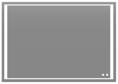Sanctuary III Lighted Slique Mirror, 20" x 36" x 7/8", Rectangular, 2700/3000/4000K Temperature, Deffoger, Dimmable