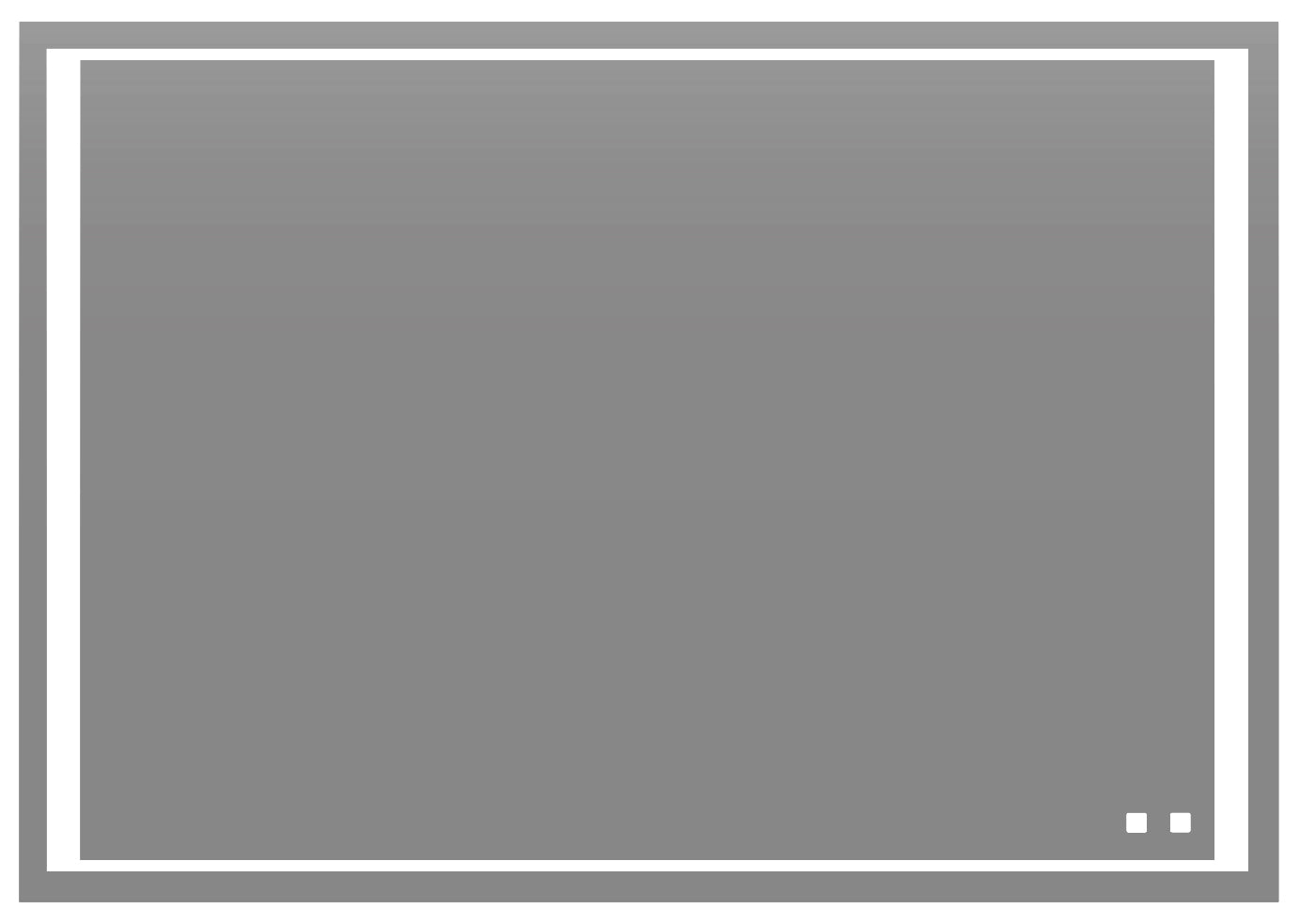Sanctuary III Lighted Slique Mirror, 20" x 36" x 7/8", Rectangular, 2700/3000/4000K Temperature, Deffoger, Dimmable