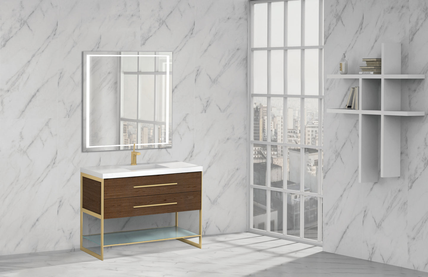 Silhouette 48C" Free Standing Cabinet