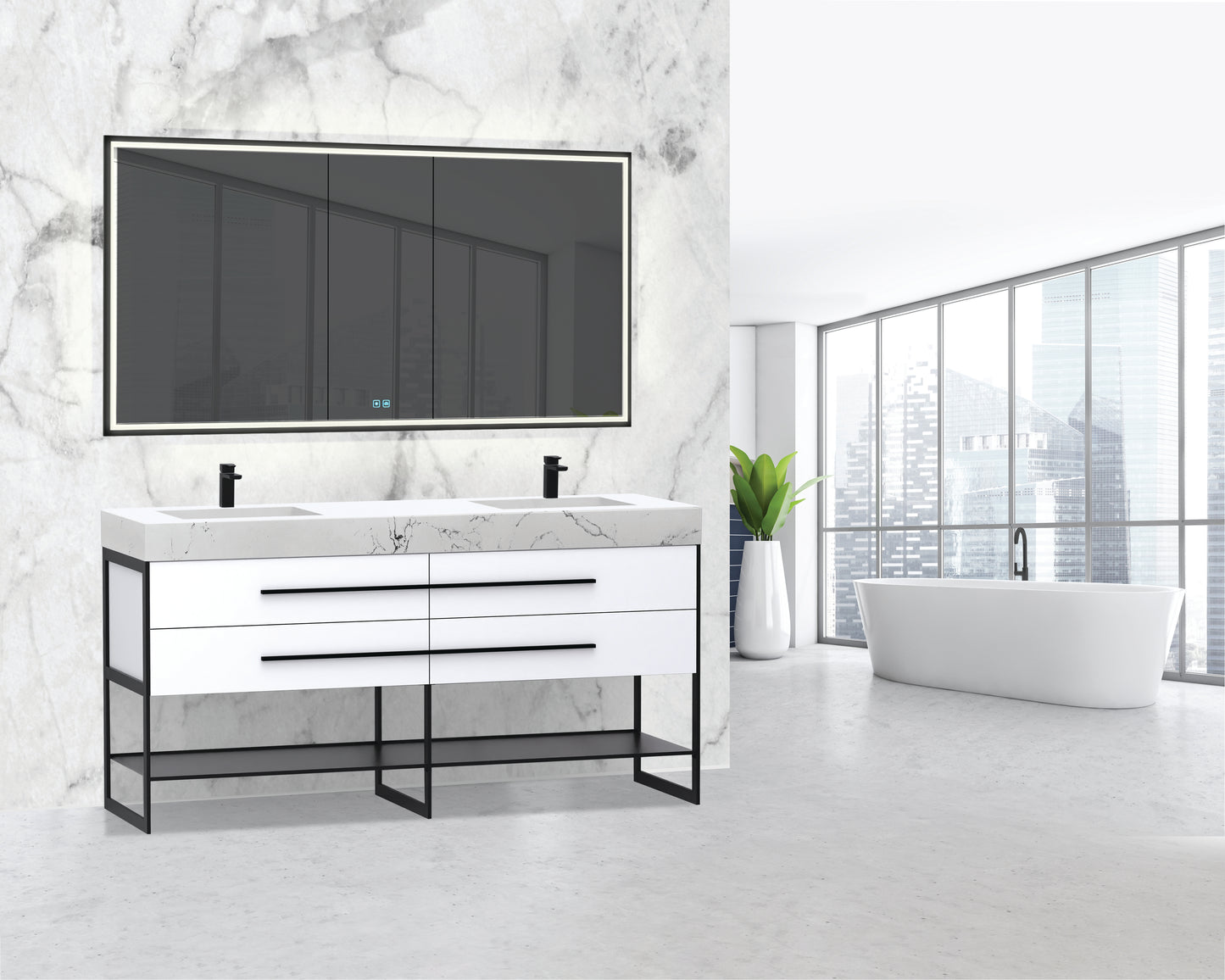 Silhouette 72" Free standing Cabinet