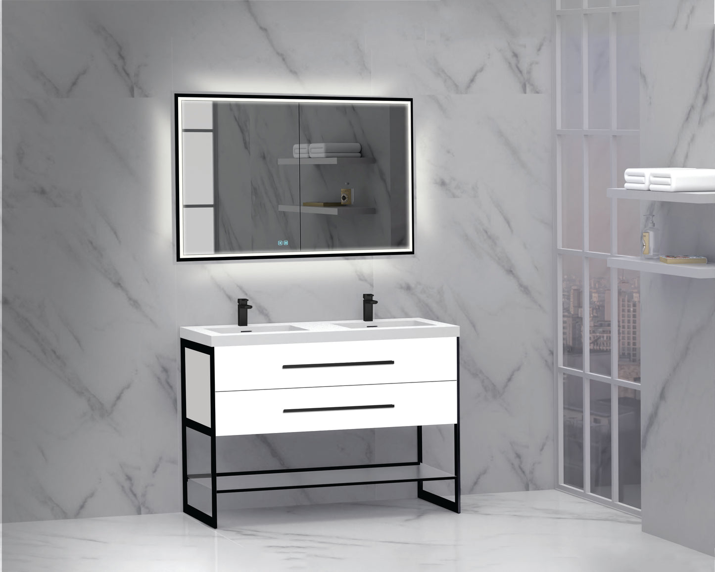 Silhouette 48D" Free standing Cabinet