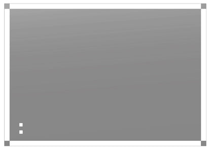 Tranquiliity II Lighted Slique Mirror, 20" x 36" x 7/8", Rectangular, 2700/3000/4000K Temperature, Deffoger, Dimmable