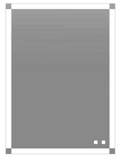 Tranquiliity II Lighted Slique Mirror, 20" x 36" x 7/8", Rectangular, 2700/3000/4000K Temperature, Deffoger, Dimmable