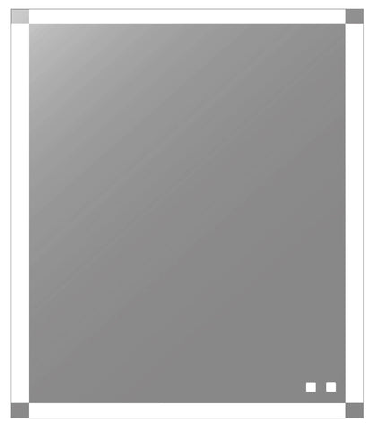 Tranquiliity II Lighted Slique Mirror, 20" x 36" x 7/8", Rectangular, 2700/3000/4000K Temperature, Deffoger, Dimmable