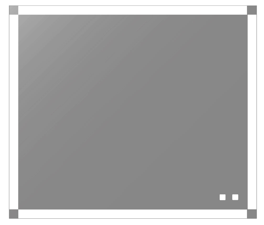 Tranquiliity II Lighted Slique Mirror, 20" x 36" x 7/8", Rectangular, 2700/3000/4000K Temperature, Deffoger, Dimmable