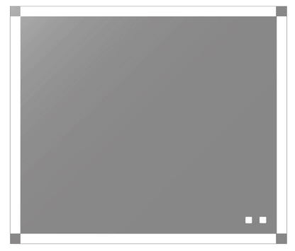 Tranquiliity II Lighted Slique Mirror, 20" x 36" x 7/8", Rectangular, 2700/3000/4000K Temperature, Deffoger, Dimmable