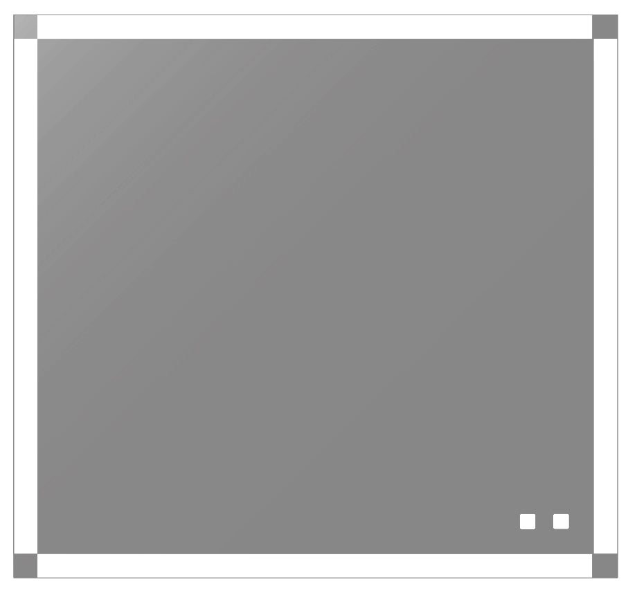 Tranquiliity II Lighted Slique Mirror, 20" x 36" x 7/8", Rectangular, 2700/3000/4000K Temperature, Deffoger, Dimmable