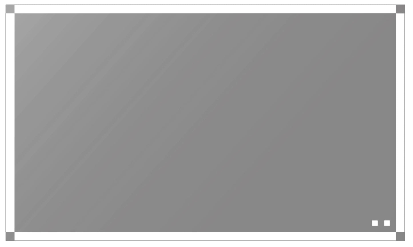 Tranquiliity II Lighted Slique Mirror, 20" x 36" x 7/8", Rectangular, 2700/3000/4000K Temperature, Deffoger, Dimmable