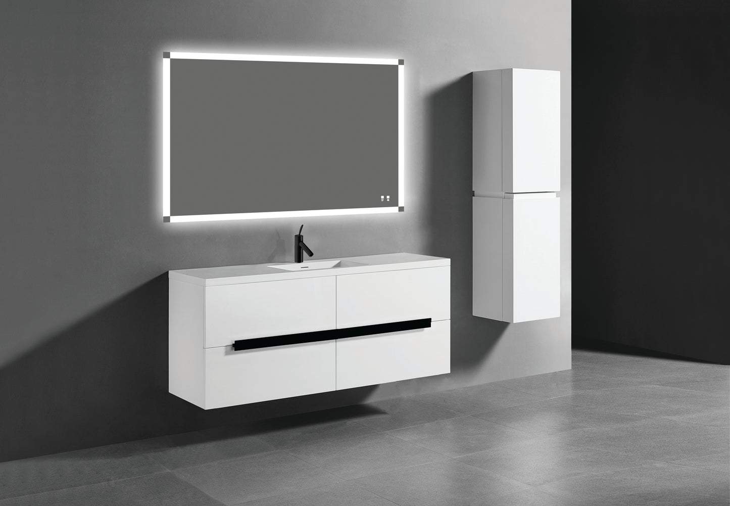 Urban 60C" Wall hung Vanity Cabinet