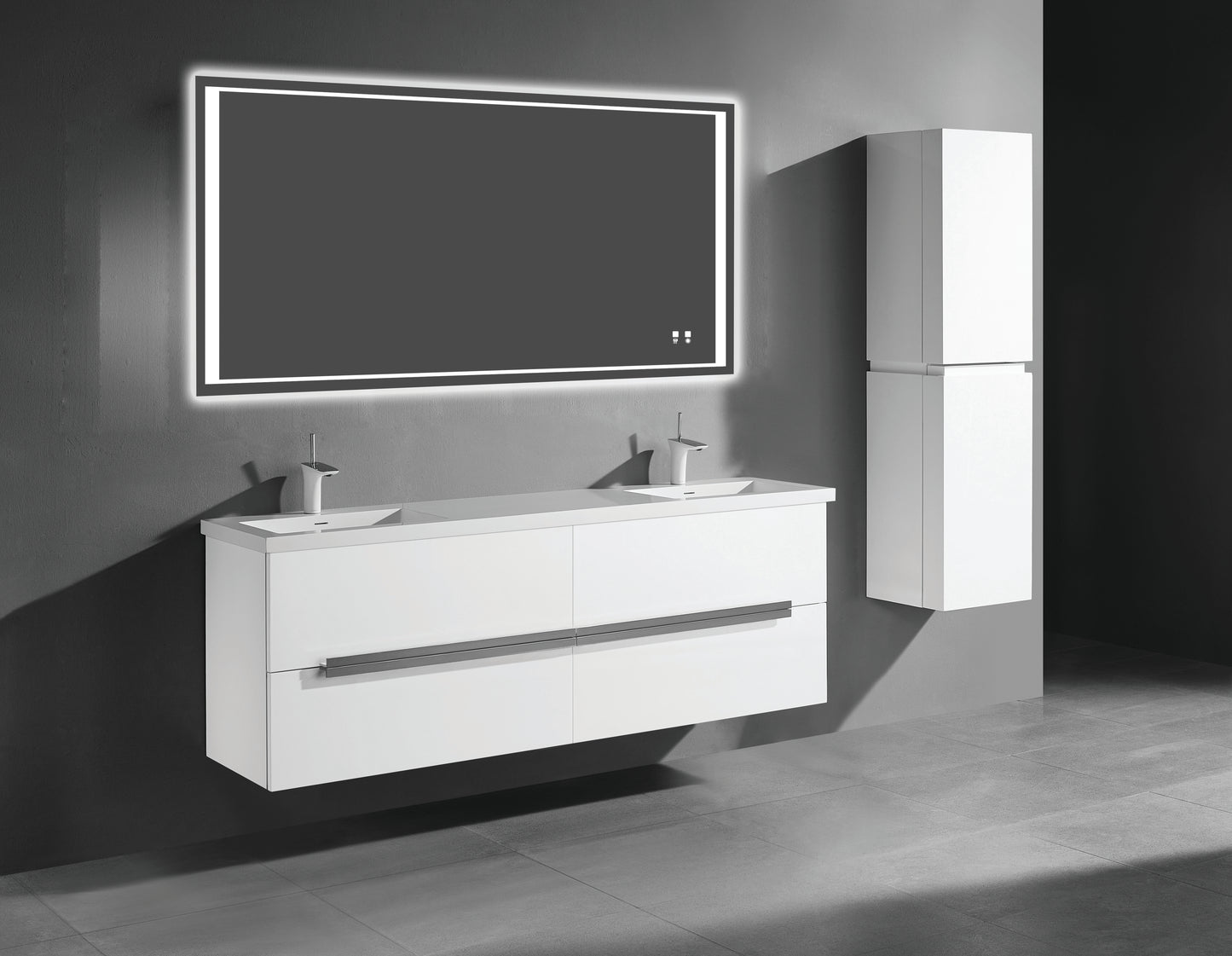 Urban 72D" Wall hung Vanity Cabinet
