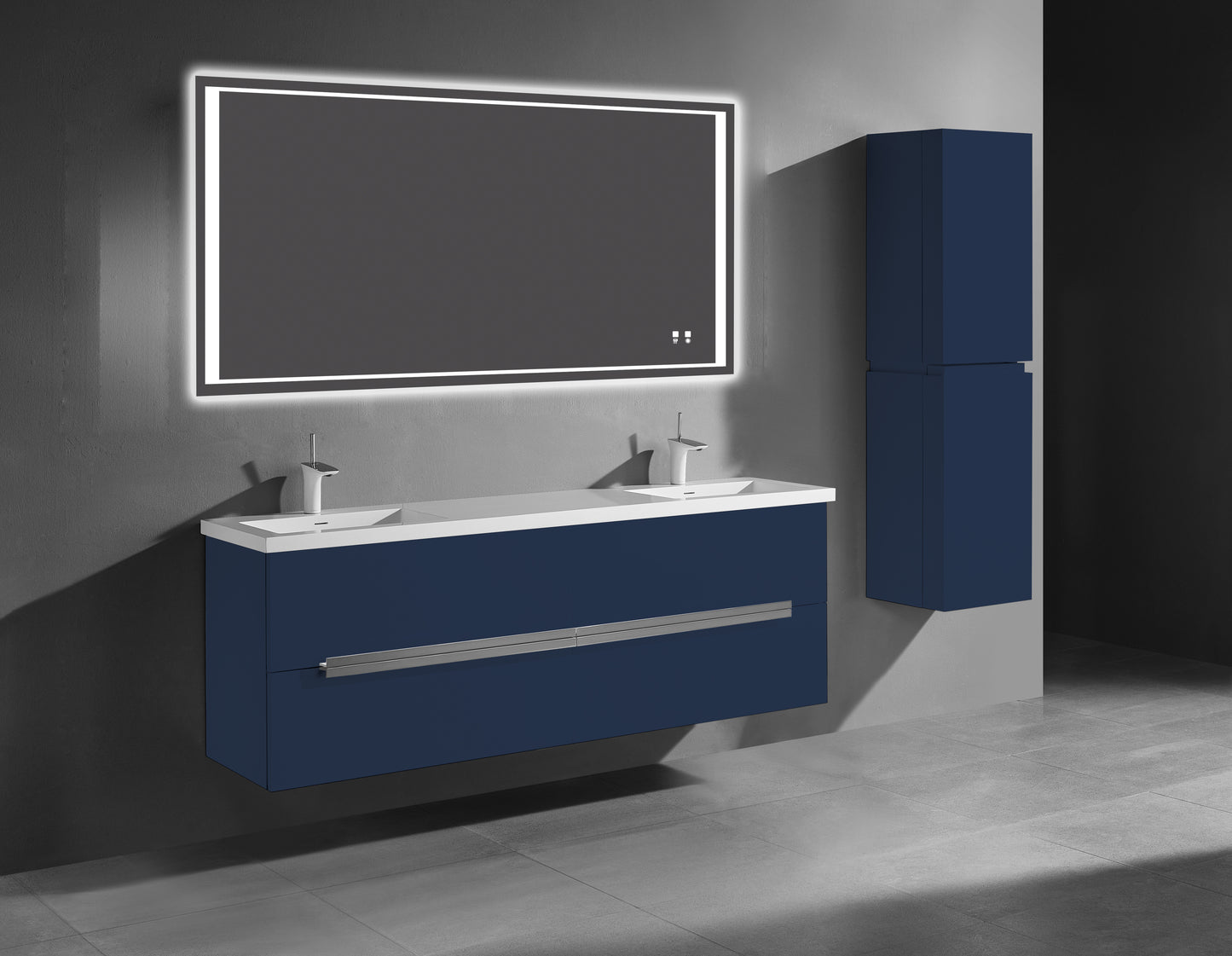 Urban 72D" Wall hung Vanity Cabinet