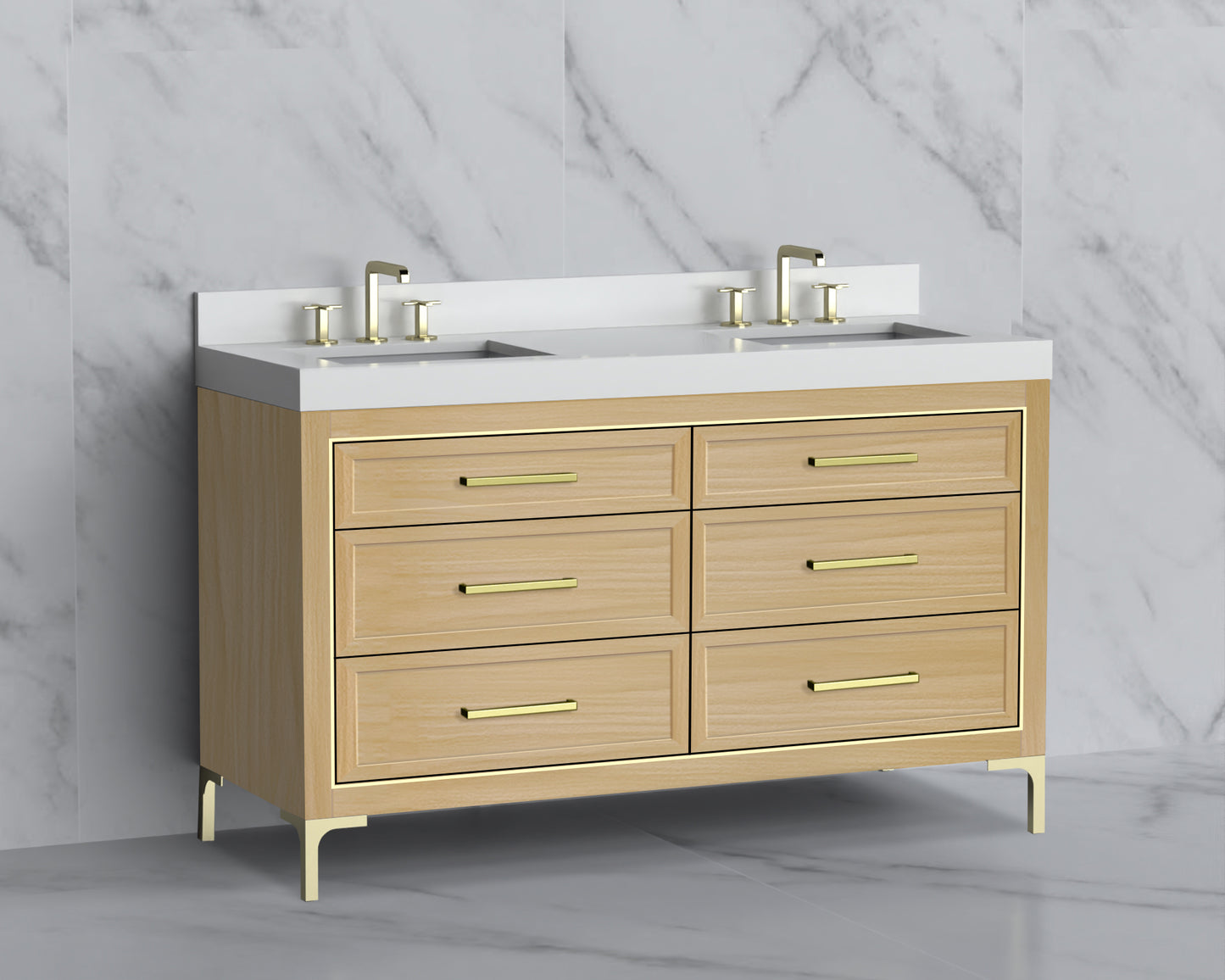 Vision 60D" Free standing Vanity Cabinet