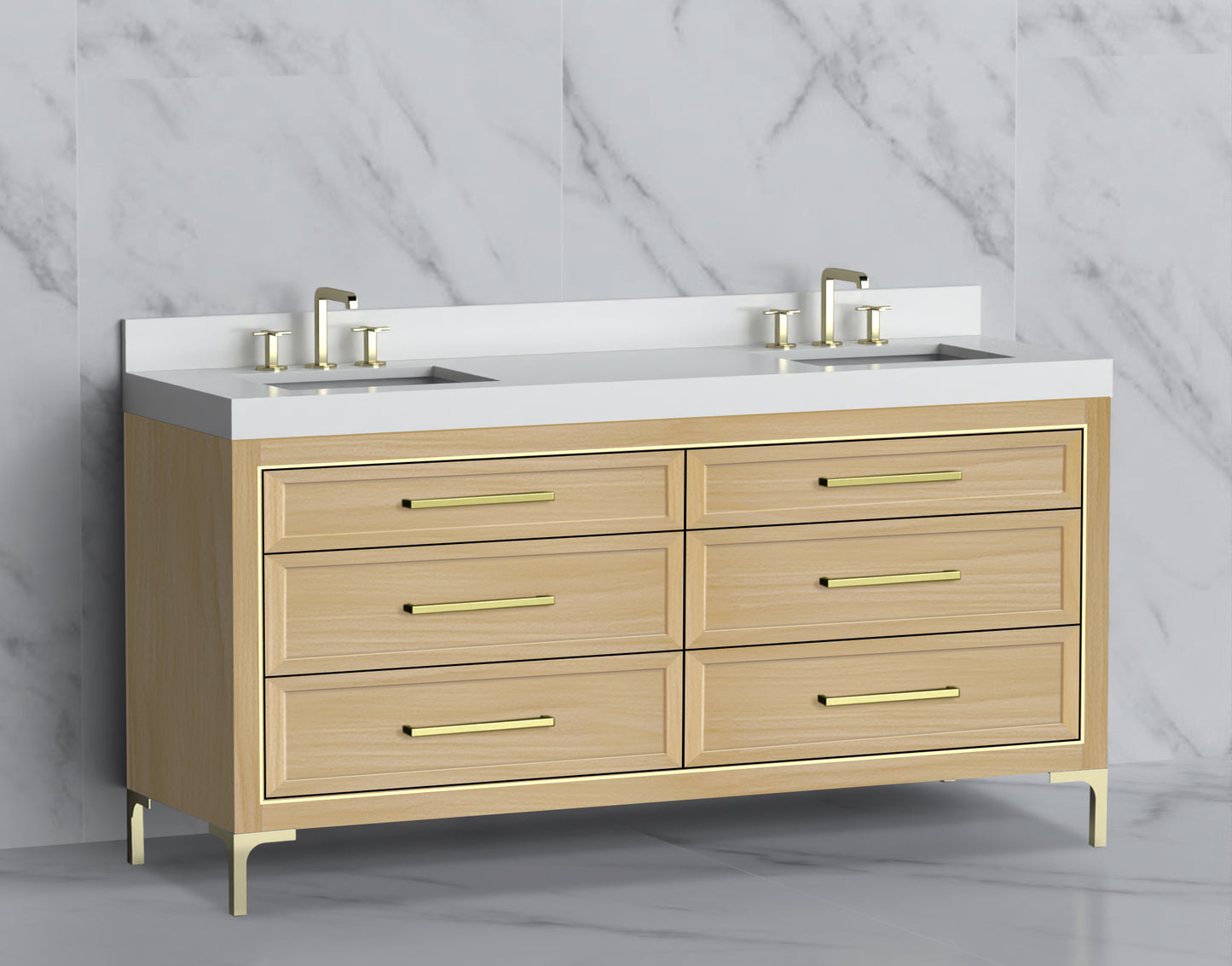 Vision 72D" Free standing Vanity Cabinet