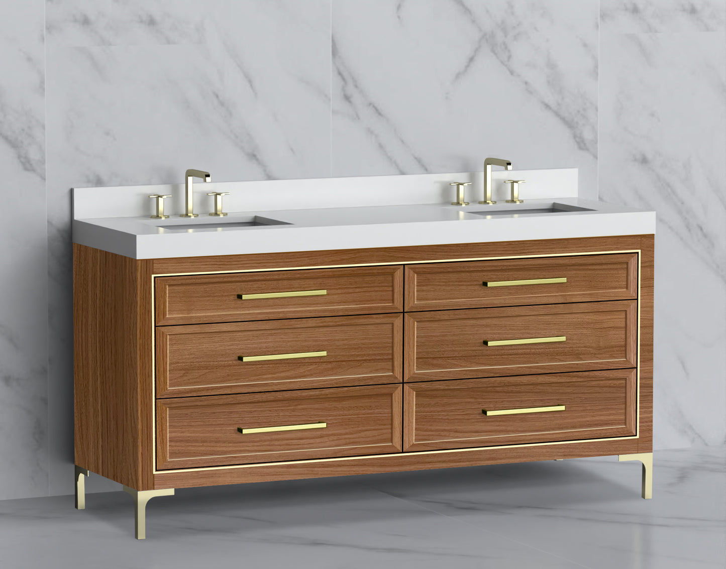 Vision 72D" Free standing Vanity Cabinet