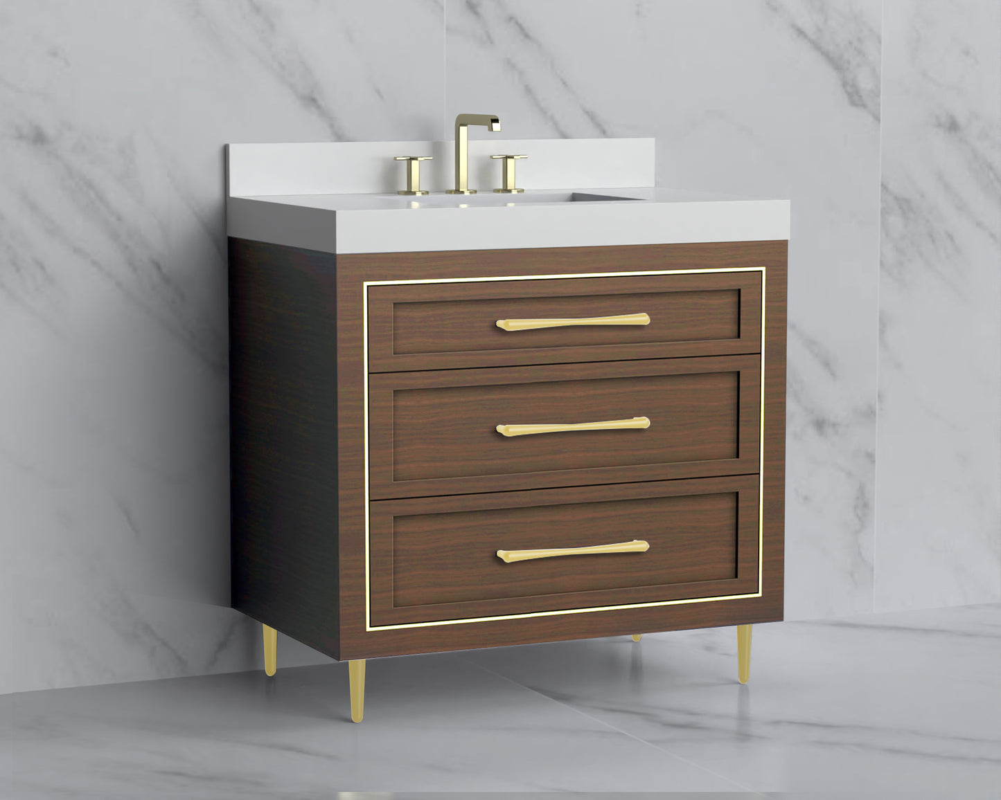 Vision 36" Free standing Vanity Cabinet
