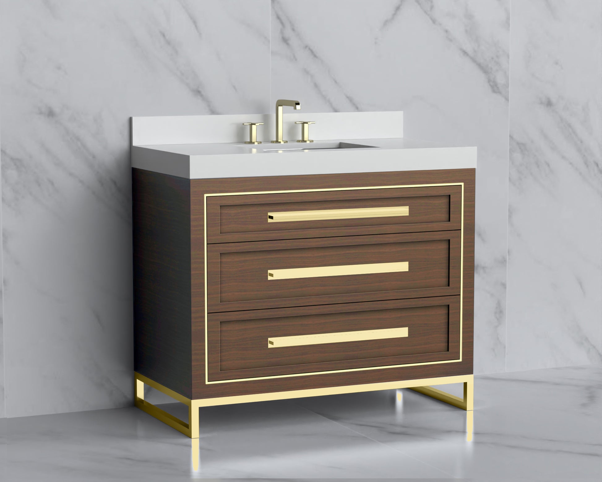 Vision 42" Free standing Vanity Cabinet
