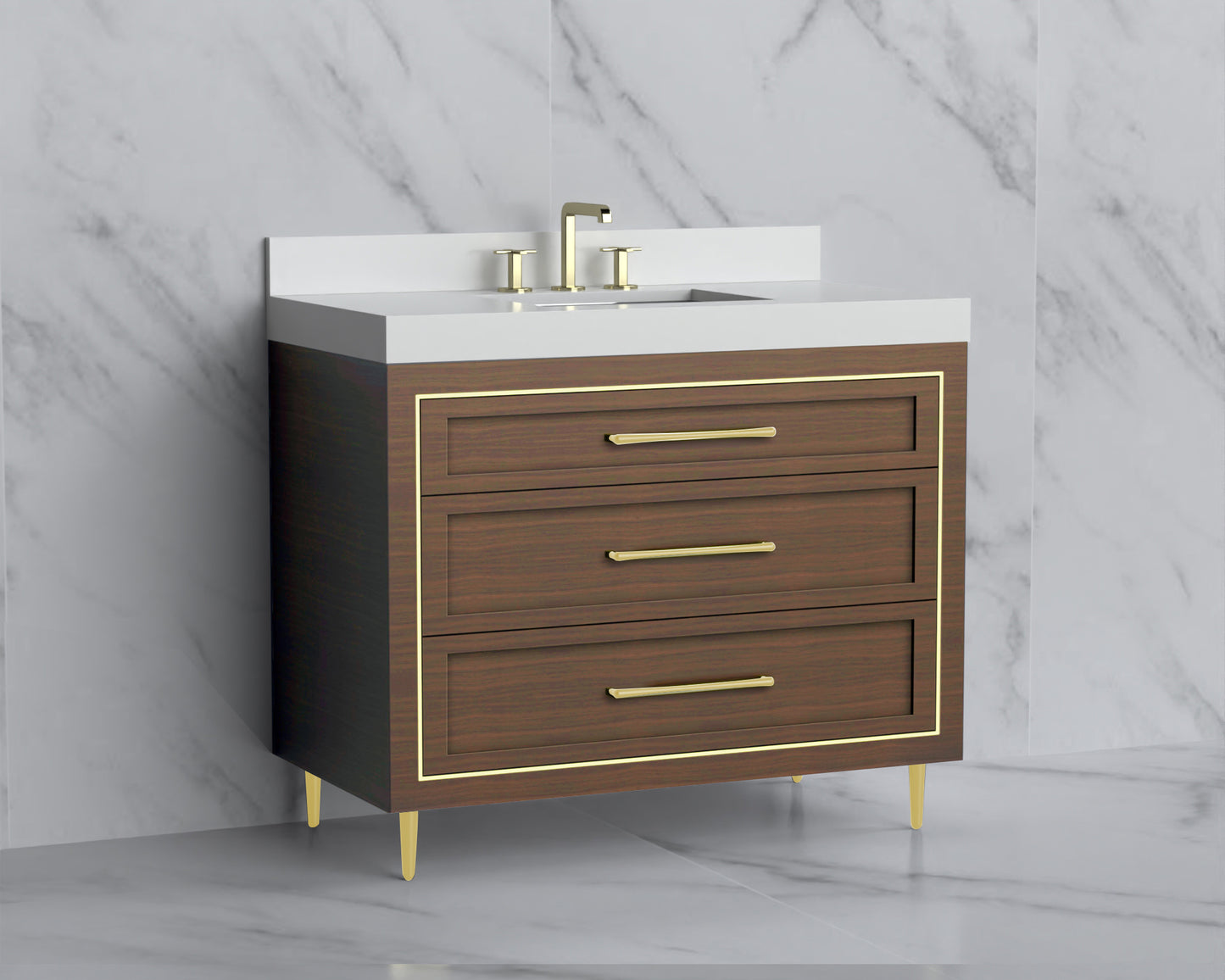 Vision 42" Free standing Vanity Cabinet