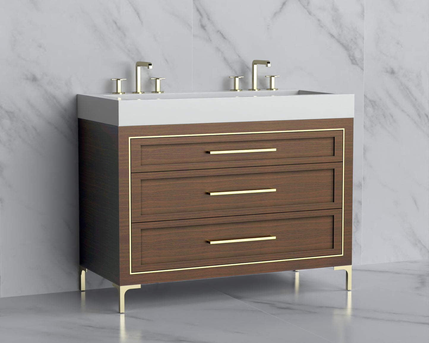 Vision 48D" Free standing Vanity Cabinet