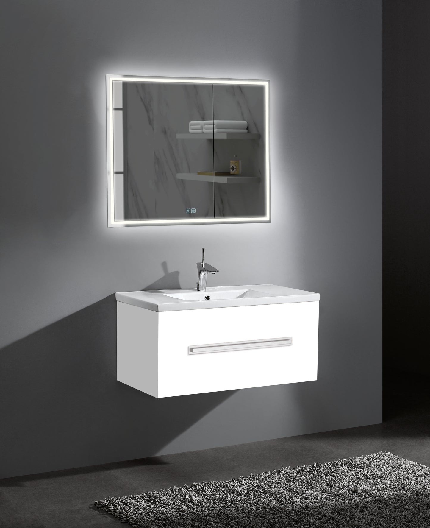 Vogue 36" Wall Hung Vanity Cabinet