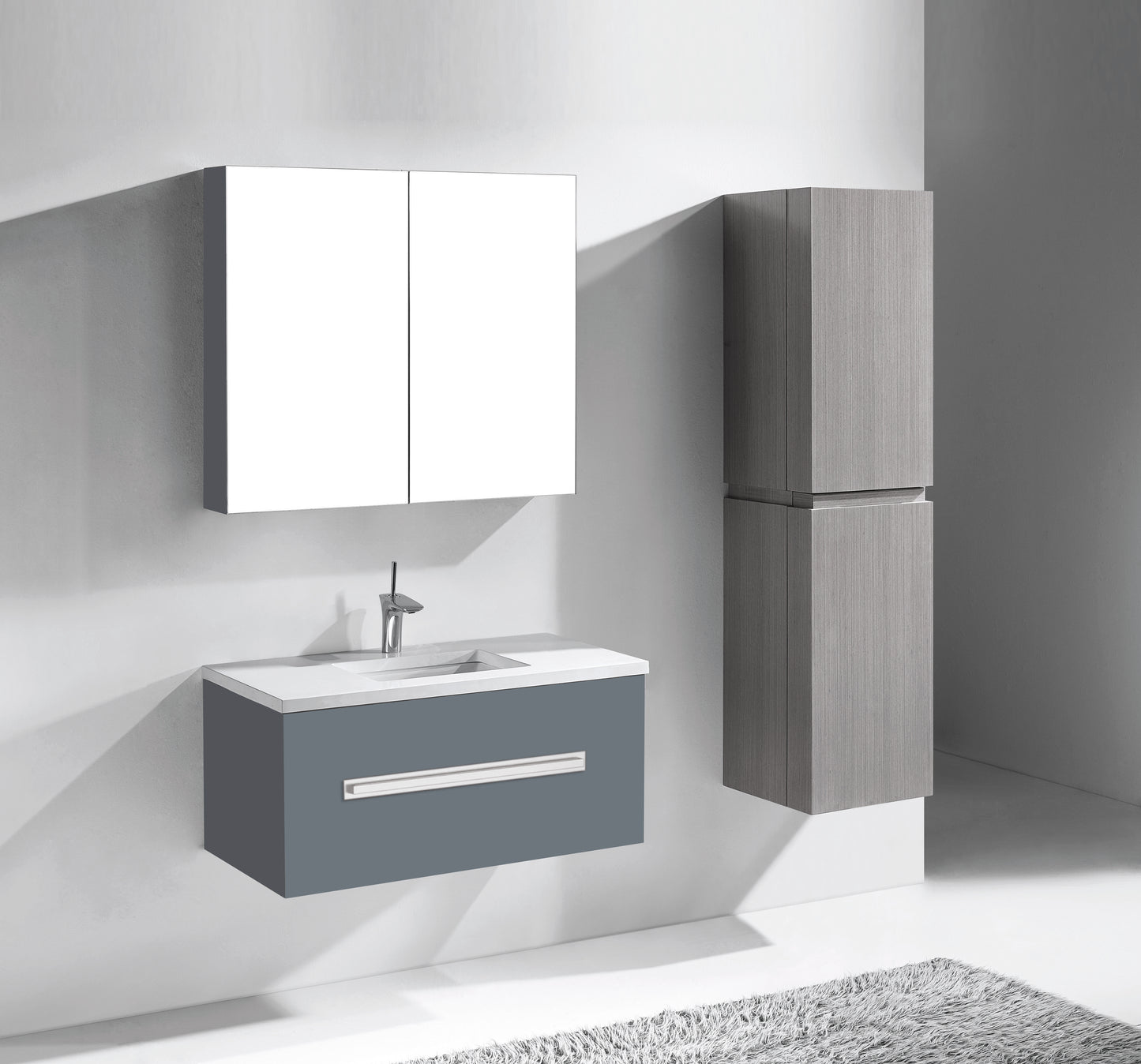 Vogue 42" Wall Hung Vanity Cabinet