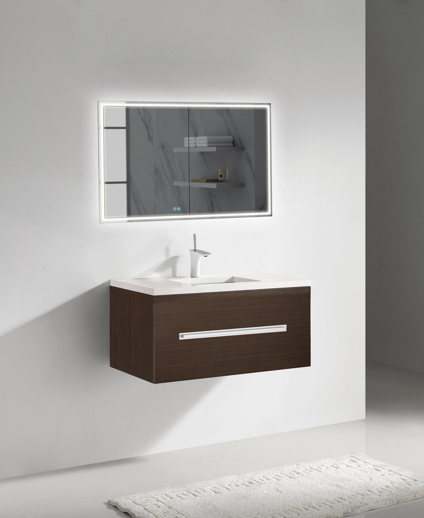 Vogue 42" Wall Hung Vanity Cabinet