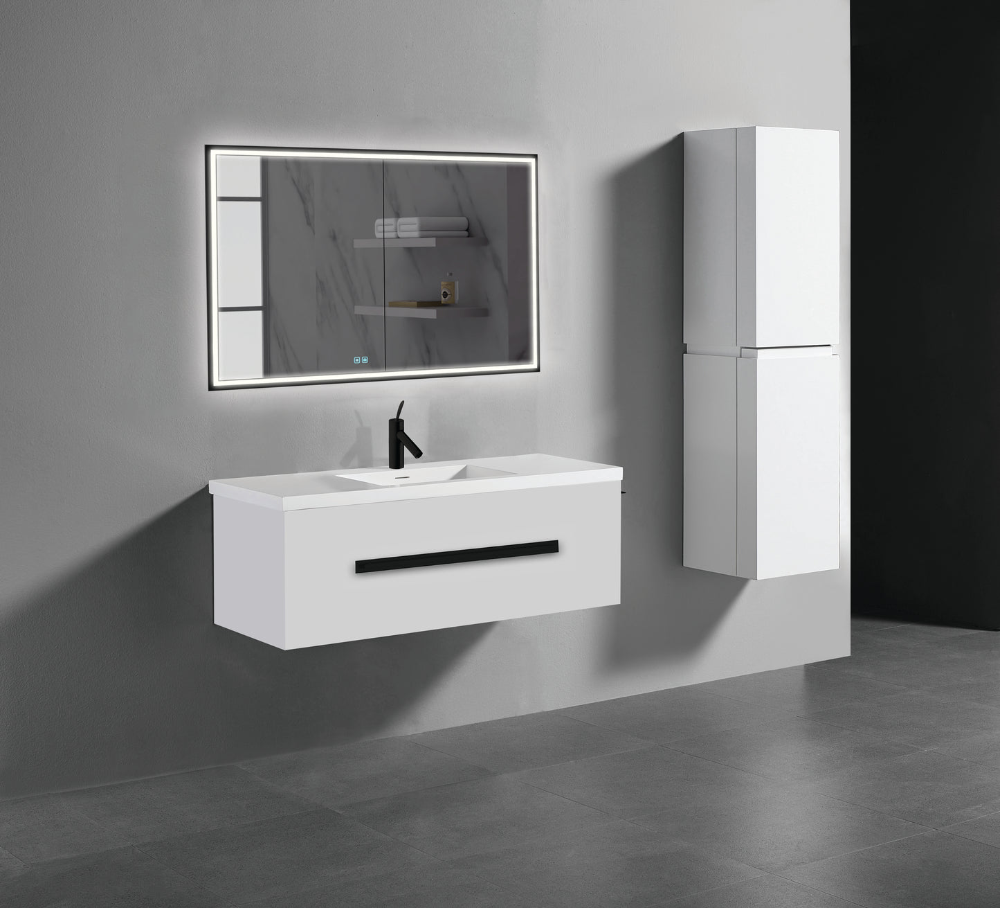 Vogue 48C" Wall Hung Vanity Cabinet