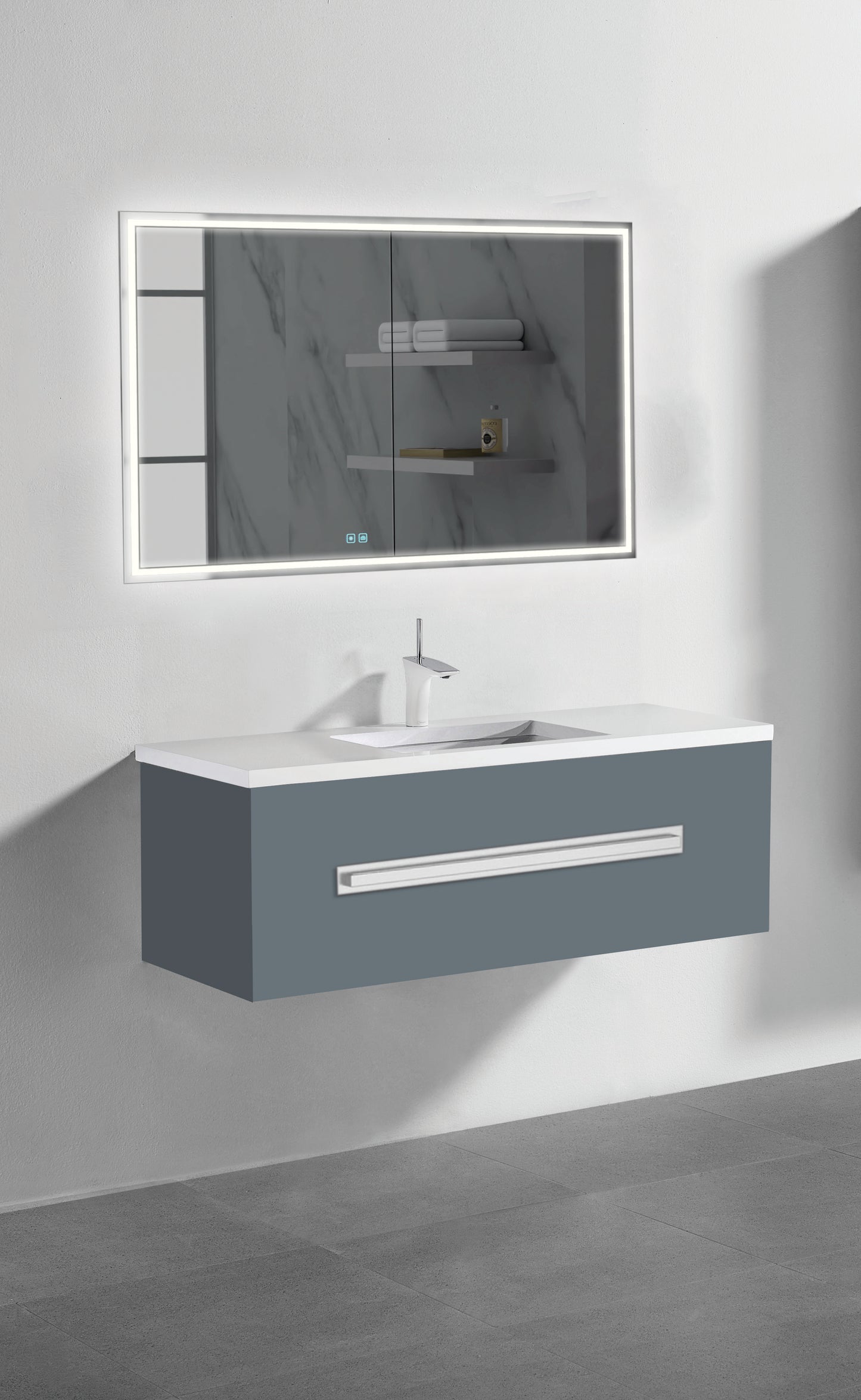 Vogue 48C" Wall Hung Vanity Cabinet