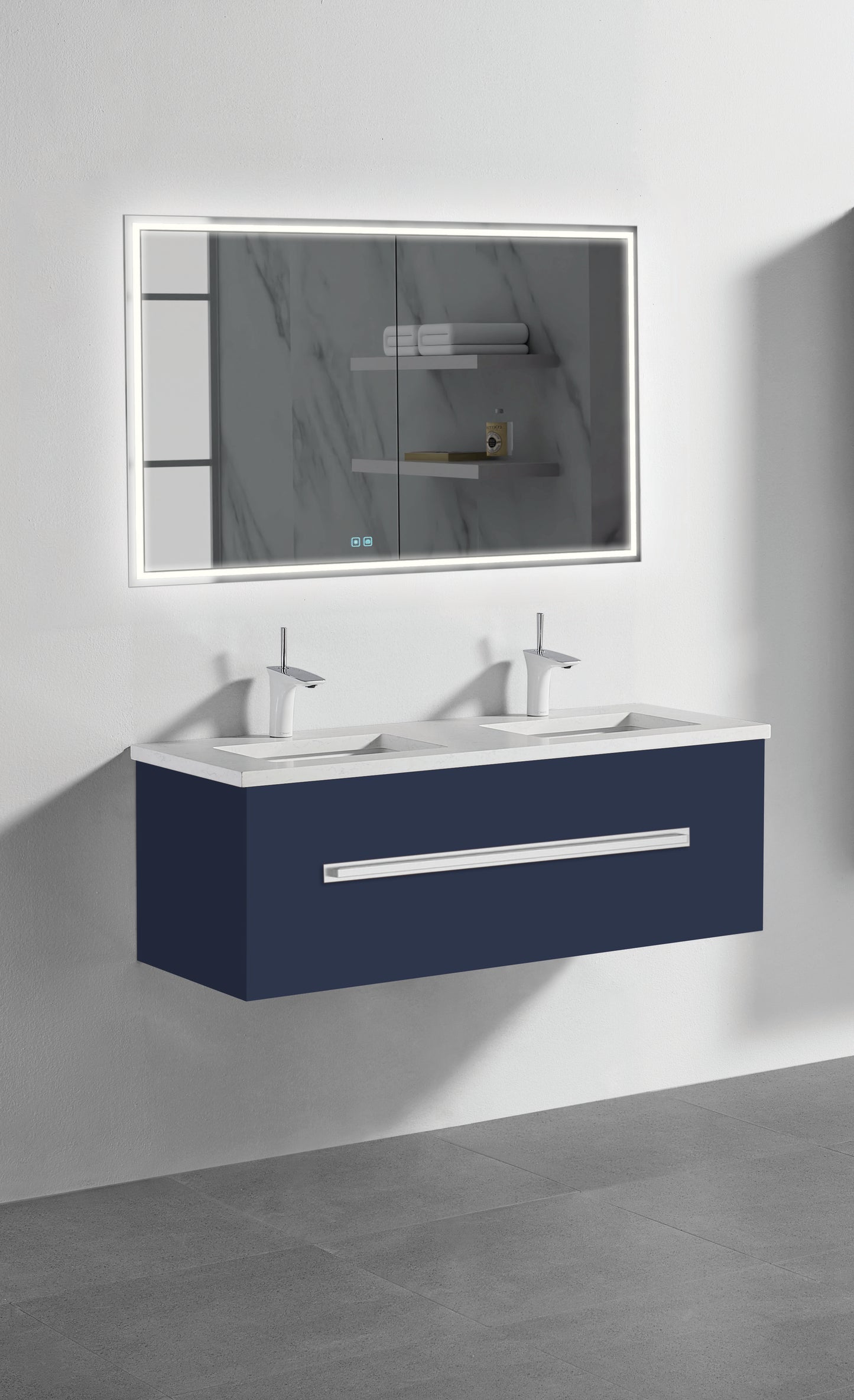Madeli Vogue 48D" Wall Hung Vanity Cabinet