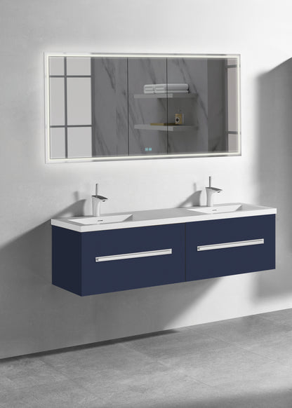 Madeli Vogue 60D" Wall Hung Vanity Cabinet