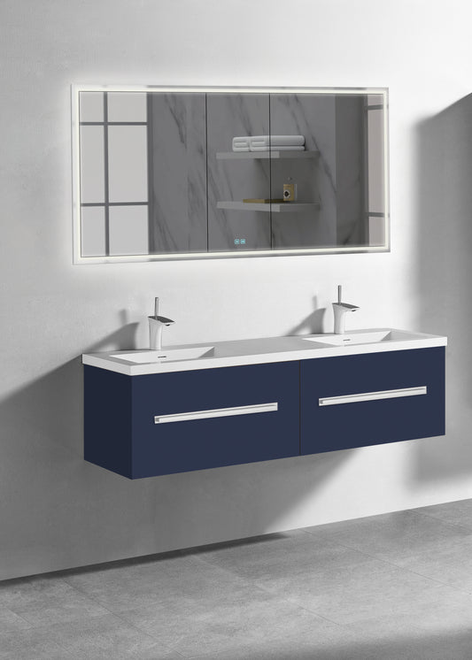 Madeli Vogue 60D" Wall Hung Vanity Cabinet