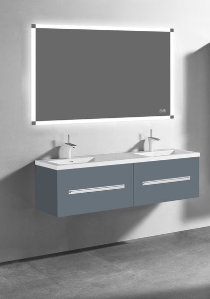 Vogue 60D" Wall Hung Vanity Cabinet