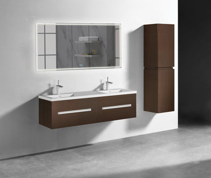 Vogue 60D" Wall Hung Vanity Cabinet