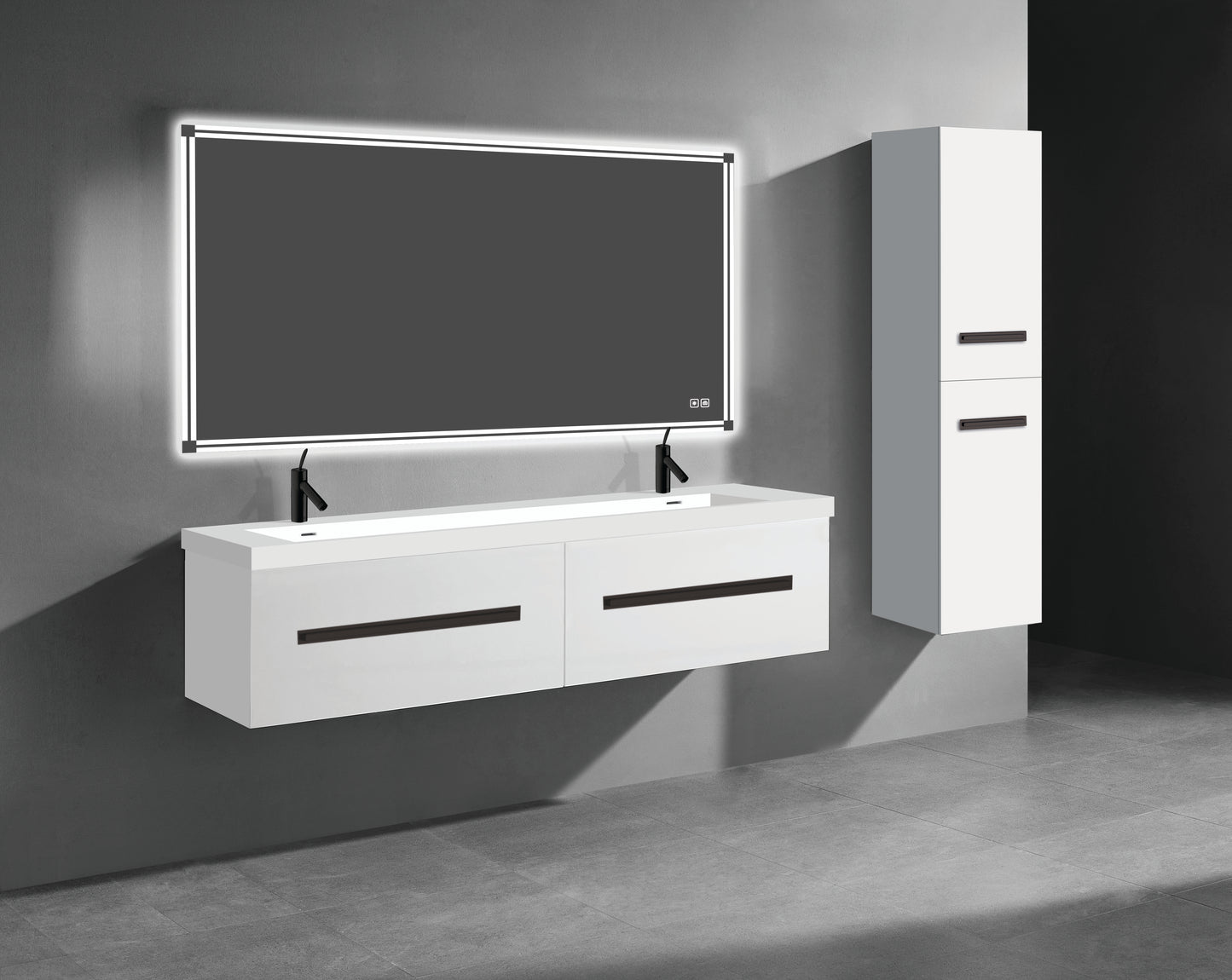 Vogue 72" Wall Hung Vanity Cabinet