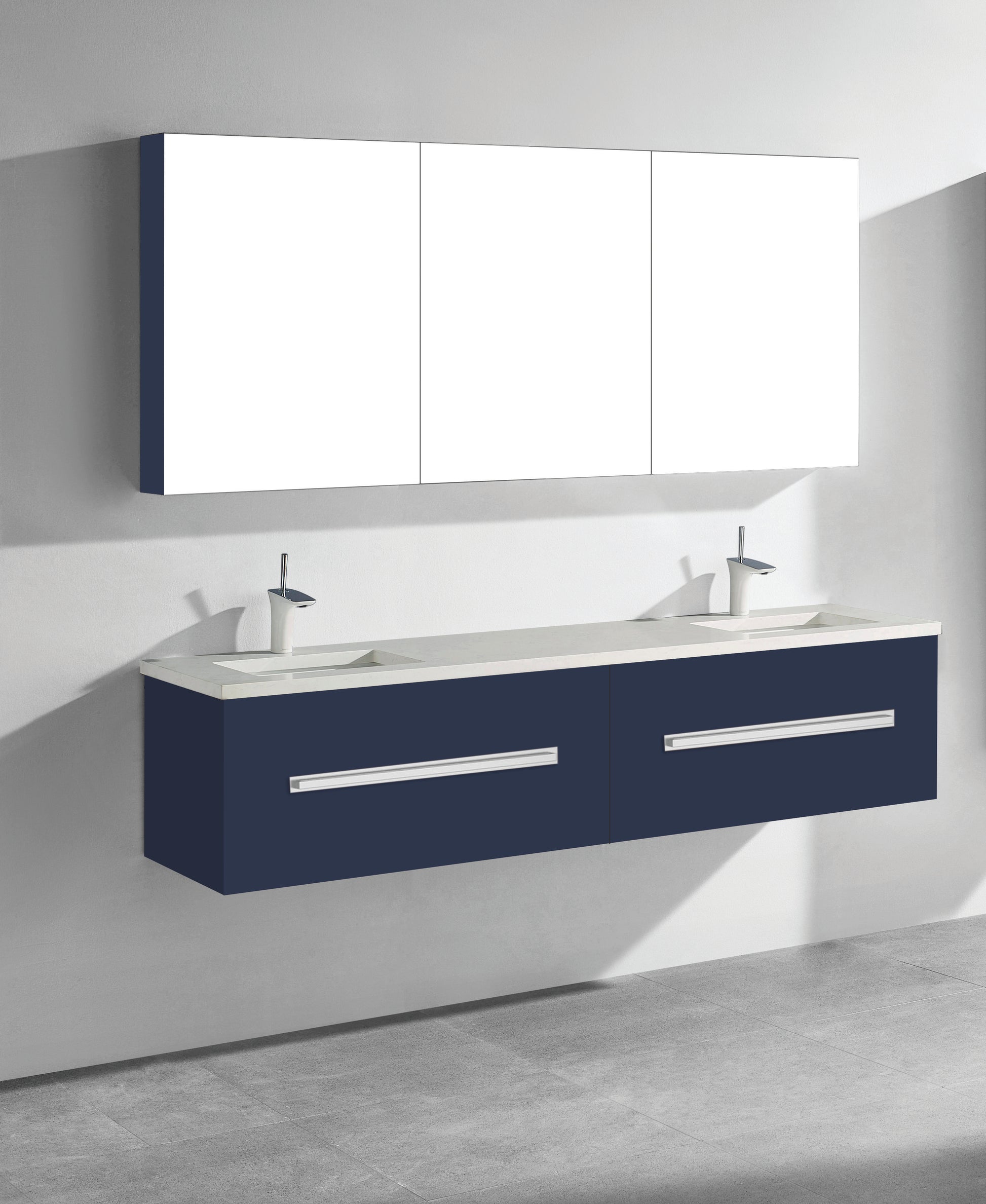 Madeli Vogue 72" Wall Hung Vanity Cabinet