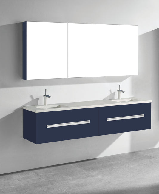 Madeli Vogue 72" Wall Hung Vanity Cabinet