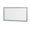 Custom image for Gray with Brushed Chrome Trim / White Carrara Marble, Rectangular Sink / 58