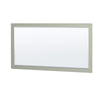 Custom image for Light Green with Brushed Nickel Trim / White Carrara Marble, Rectangular Sink / 58