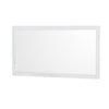 Custom image for White with Brushed Chrome Trim / Giotto Quartz, Rectangular Sink / 58
